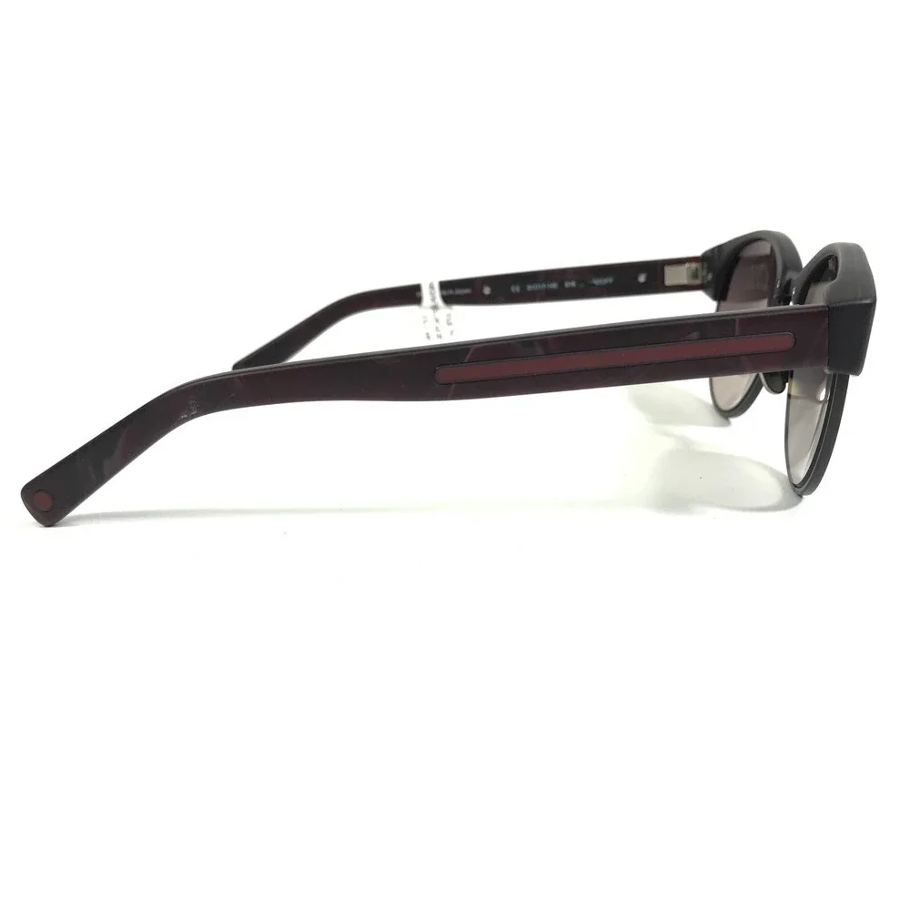 Morgenthal Frederics Sunglasses 816 GEOFF Black Purple Round w/ Purple Lenses